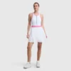 Match Point Tenniskleid, gesticktes Script Logo