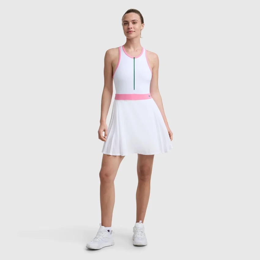Match Point Tenniskleid, gesticktes Script Logo