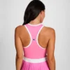 Match Point Tenniskleid, gesticktes Script Logo