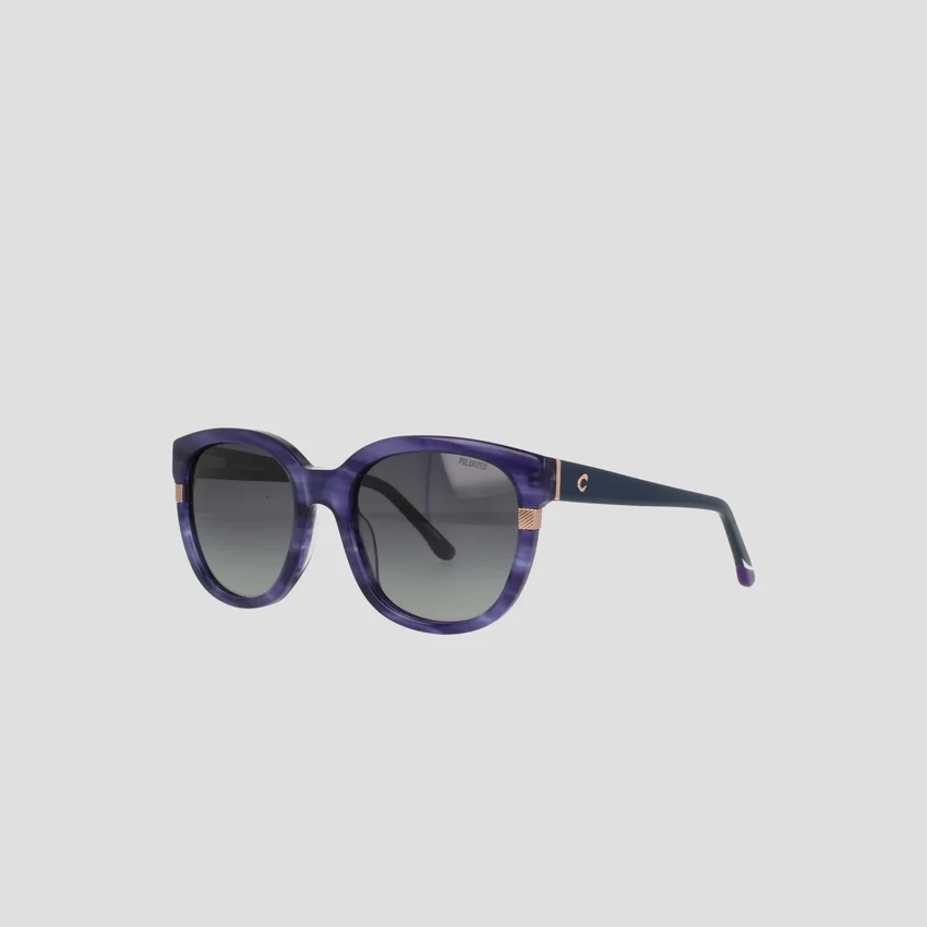 Polarisierte Damenbrille mit geschwungenem, quadratischem Rahmen