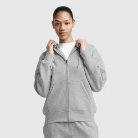 Powerblend-Fleece-Hoodie mit Reissverschluss, C Logo