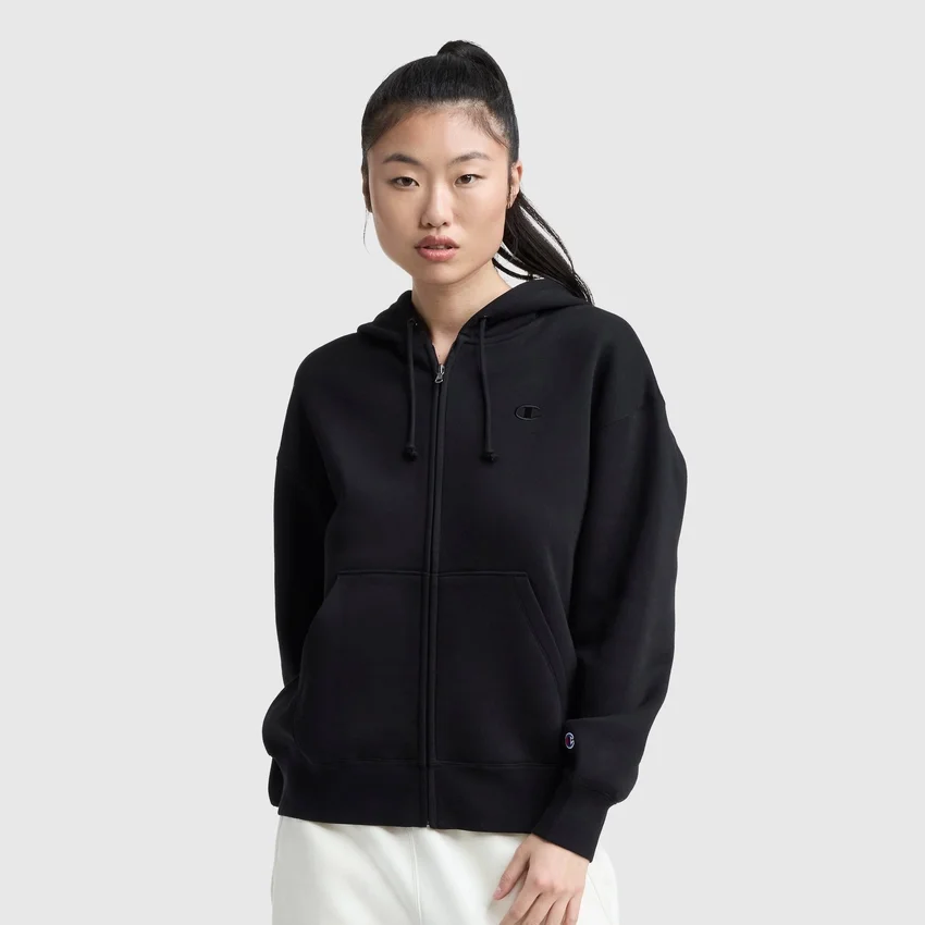 Powerblend-Fleece-Hoodie mit Reissverschluss, C Logo