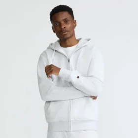 Powerblend-Hoodie mit durchgehendem Reissverschluss, C Logo