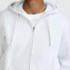 Powerblend-Hoodie mit durchgehendem Reissverschluss, C Logo
