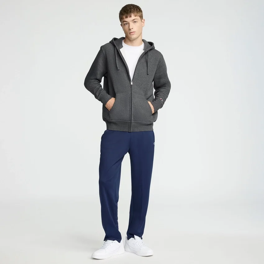 Powerblend-Hoodie mit durchgehendem Reissverschluss, C Logo