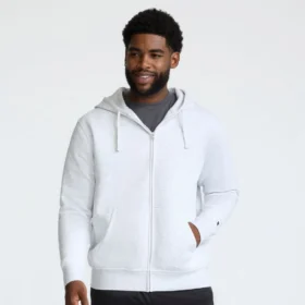 Powerblend-Hoodie mit durchgehendem Reissverschluss, C Logo – Big & Tall
