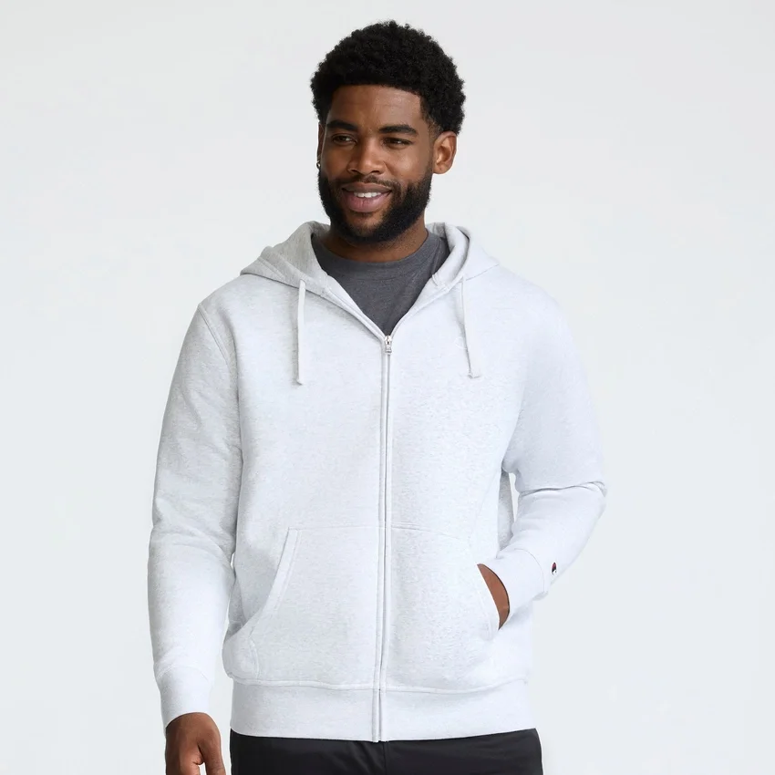 Powerblend-Hoodie mit durchgehendem Reissverschluss, C Logo – Big & Tall