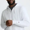Powerblend-Hoodie mit durchgehendem Reissverschluss, C Logo – Big & Tall