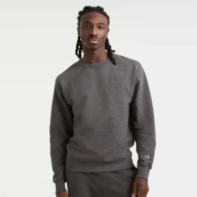 Powerblend-Sweatshirt mit Rundhalsausschnitt, C Logo