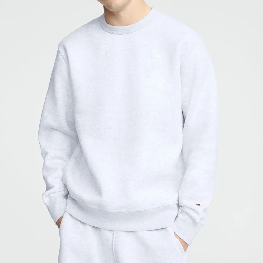 Powerblend-Sweatshirt mit Rundhalsausschnitt, C Logo