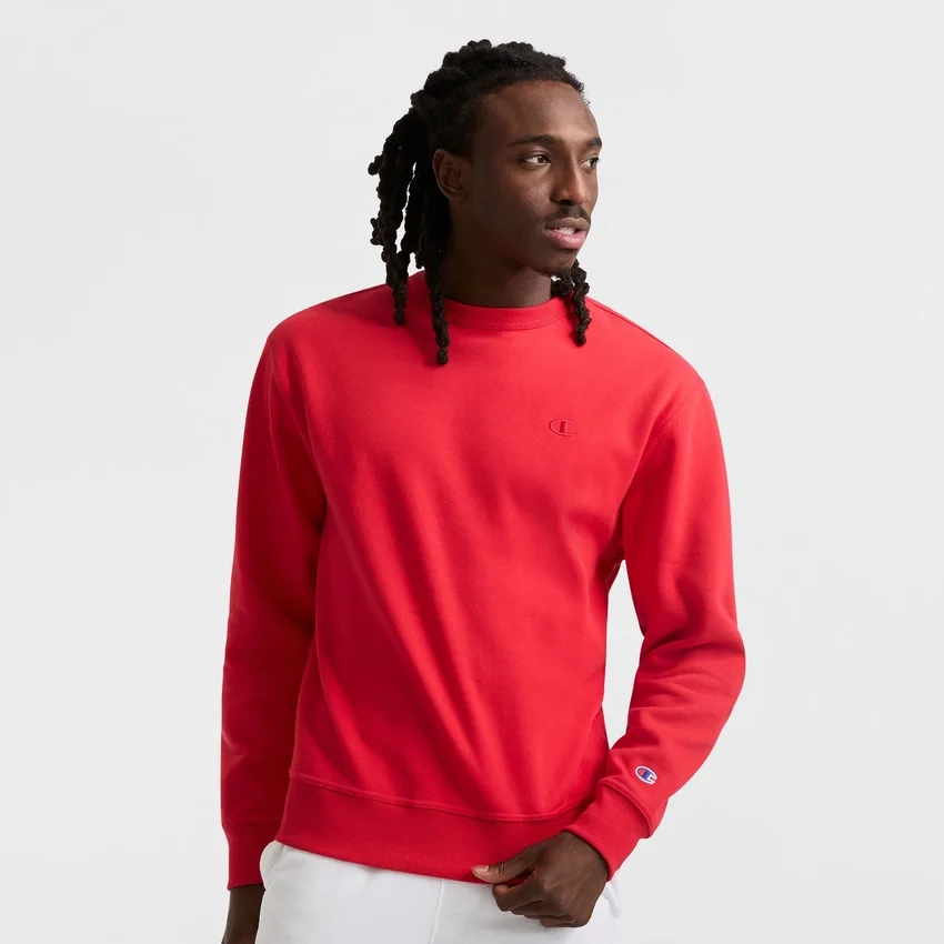 Powerblend-Sweatshirt mit Rundhalsausschnitt, C Logo