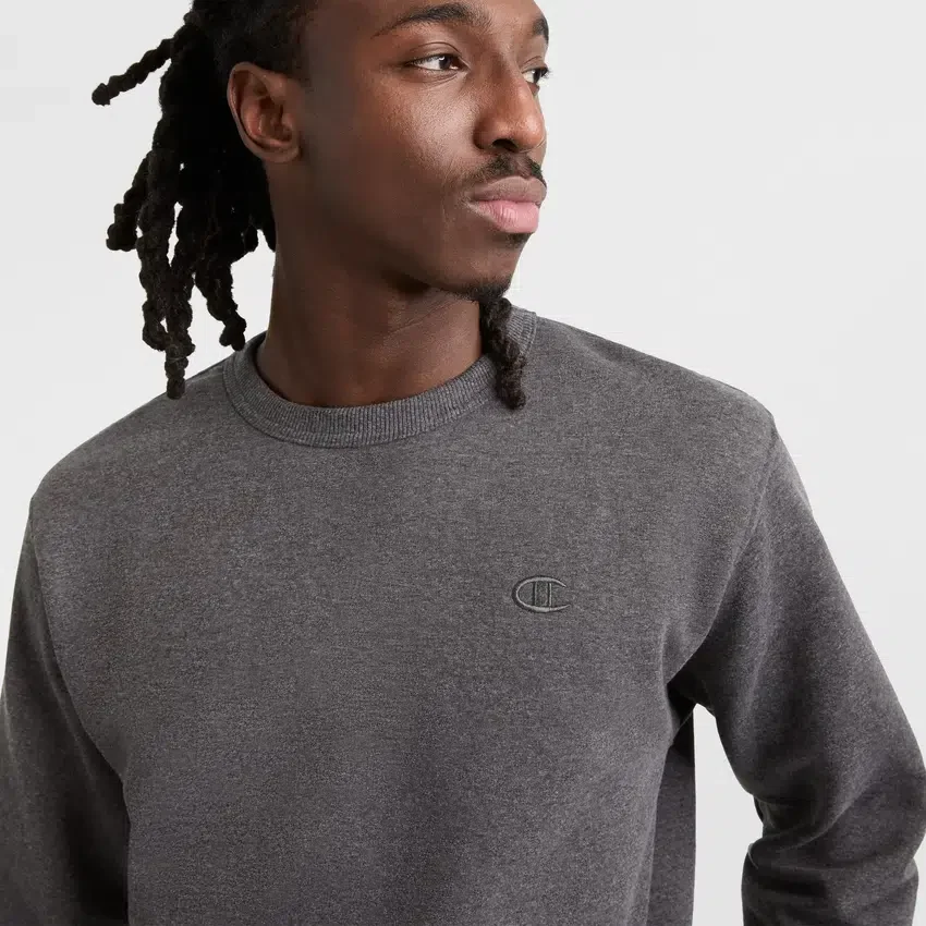 Powerblend-Sweatshirt mit Rundhalsausschnitt, C Logo