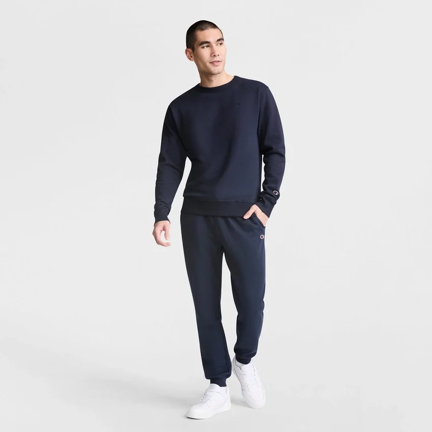 Powerblend-Sweatshirt mit Rundhalsausschnitt, C Logo