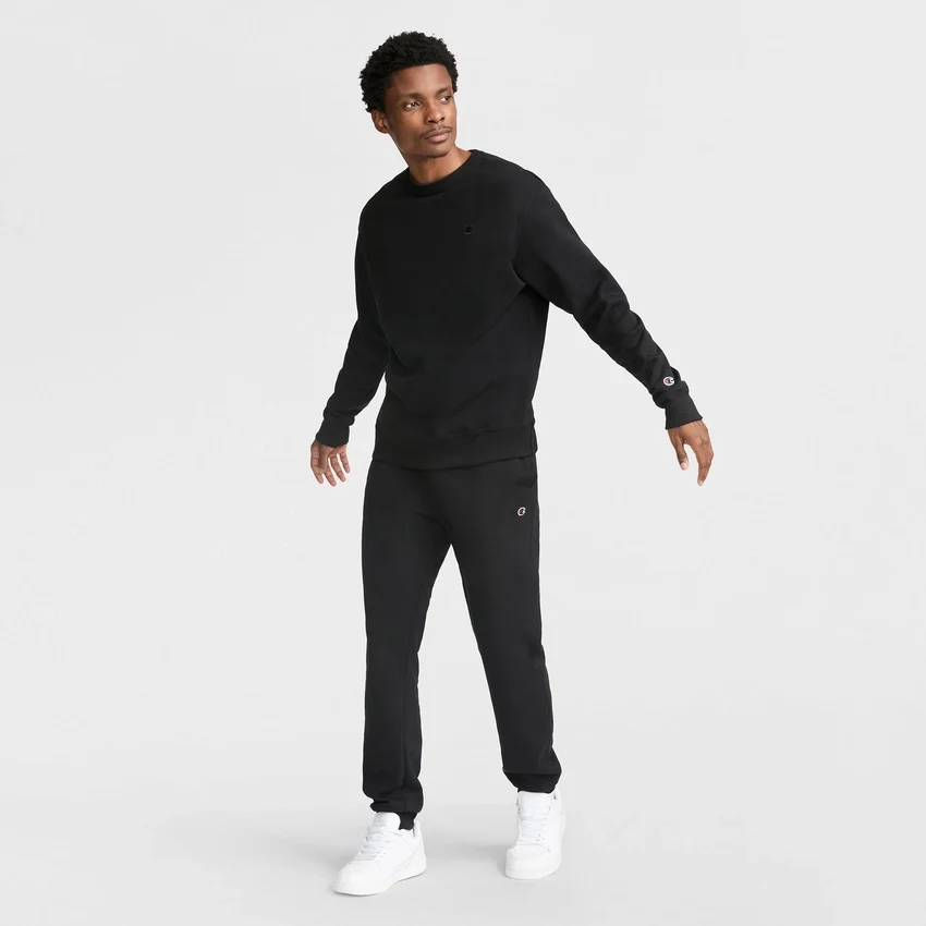 Powerblend-Sweatshirt mit Rundhalsausschnitt, C Logo