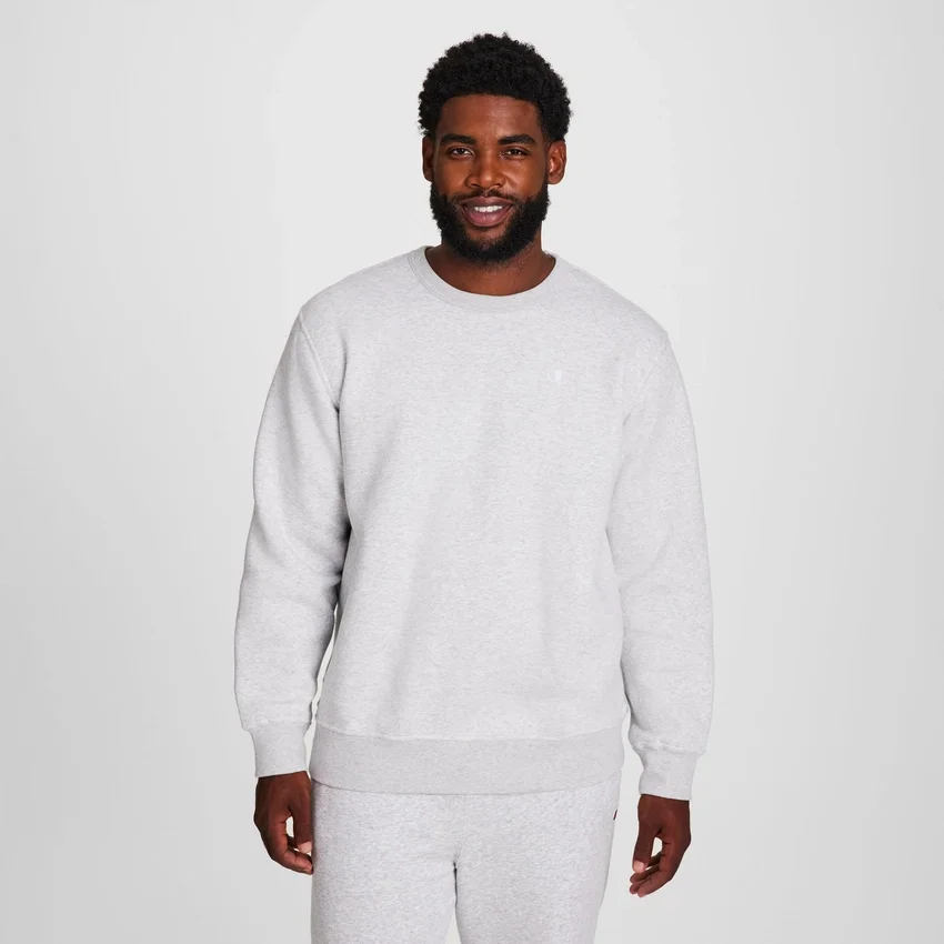 Powerblend-Sweatshirt mit Rundhalsausschnitt, C Logo – Big & Tall
