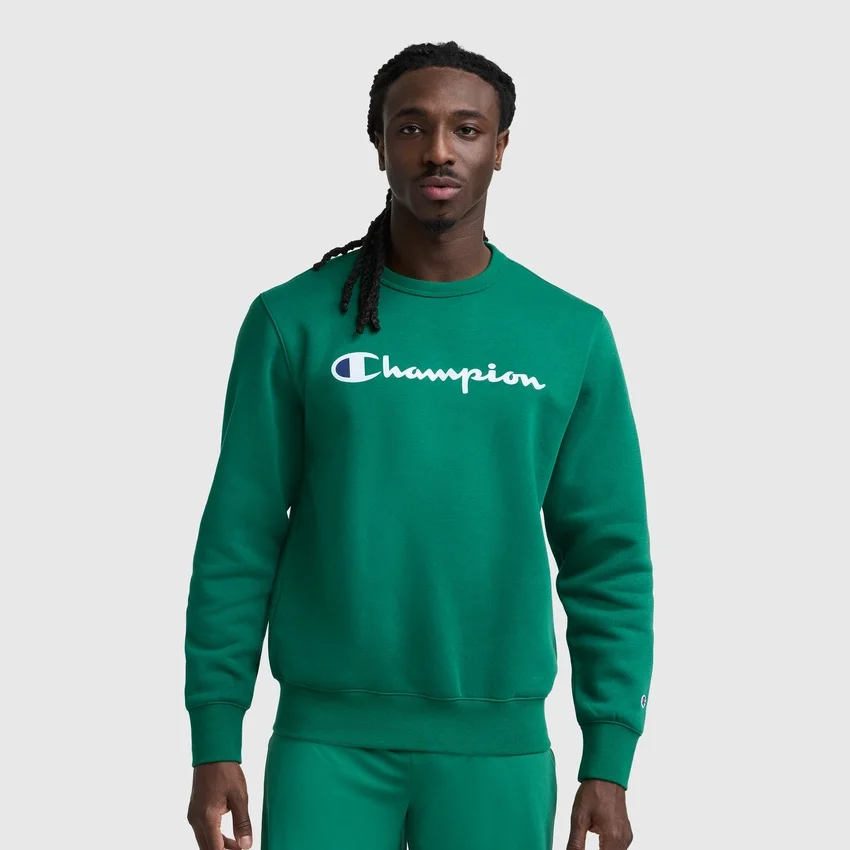 Powerblend-Sweatshirt mit Rundhalsausschnitt, Script Logo