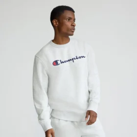 Powerblend-Sweatshirt mit Rundhalsausschnitt, Script Logo