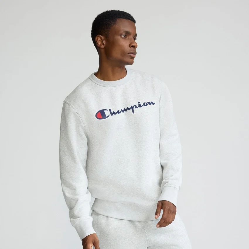 Powerblend-Sweatshirt mit Rundhalsausschnitt, Script Logo