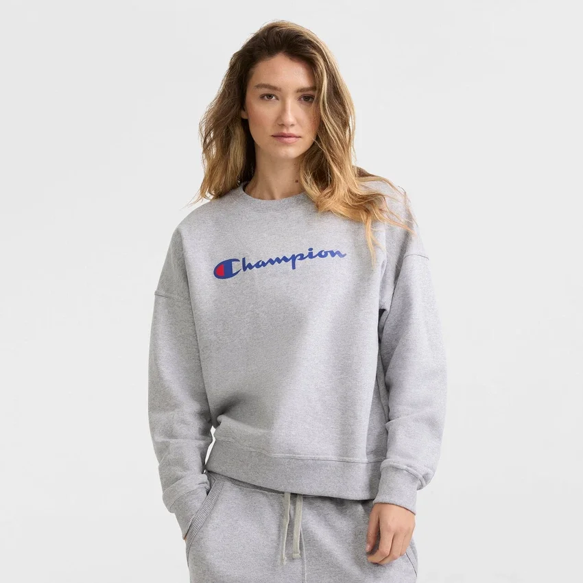 Powerblend-Sweatshirt mit Rundhalsausschnitt, Script Logo