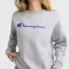 Powerblend-Sweatshirt mit Rundhalsausschnitt, Script Logo
