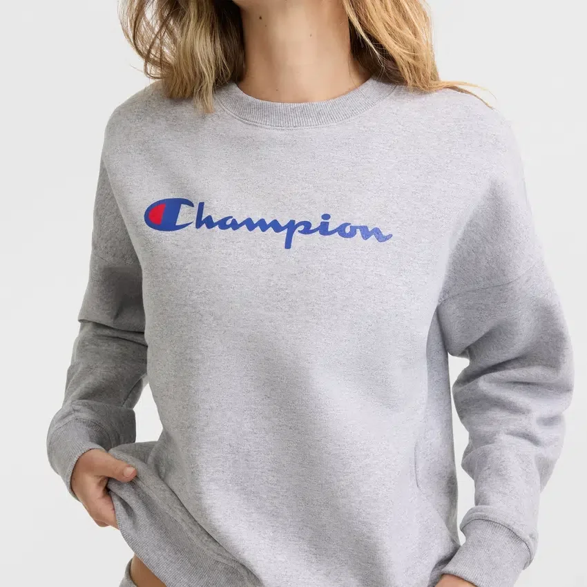 Powerblend-Sweatshirt mit Rundhalsausschnitt, Script Logo