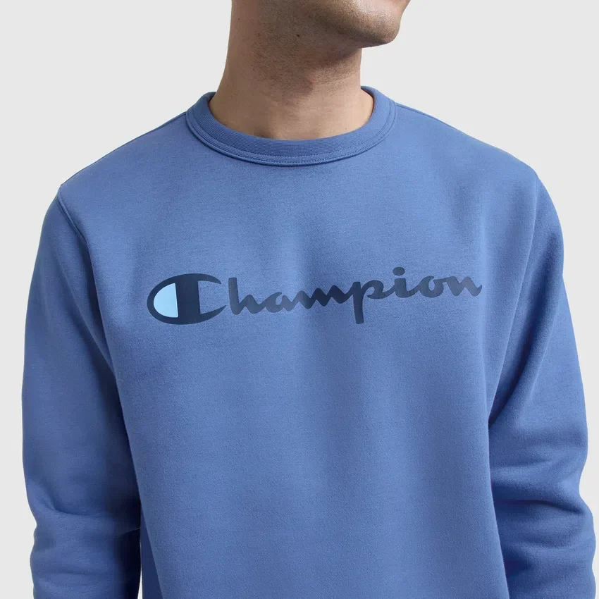 Powerblend-Sweatshirt mit Rundhalsausschnitt, Script Logo