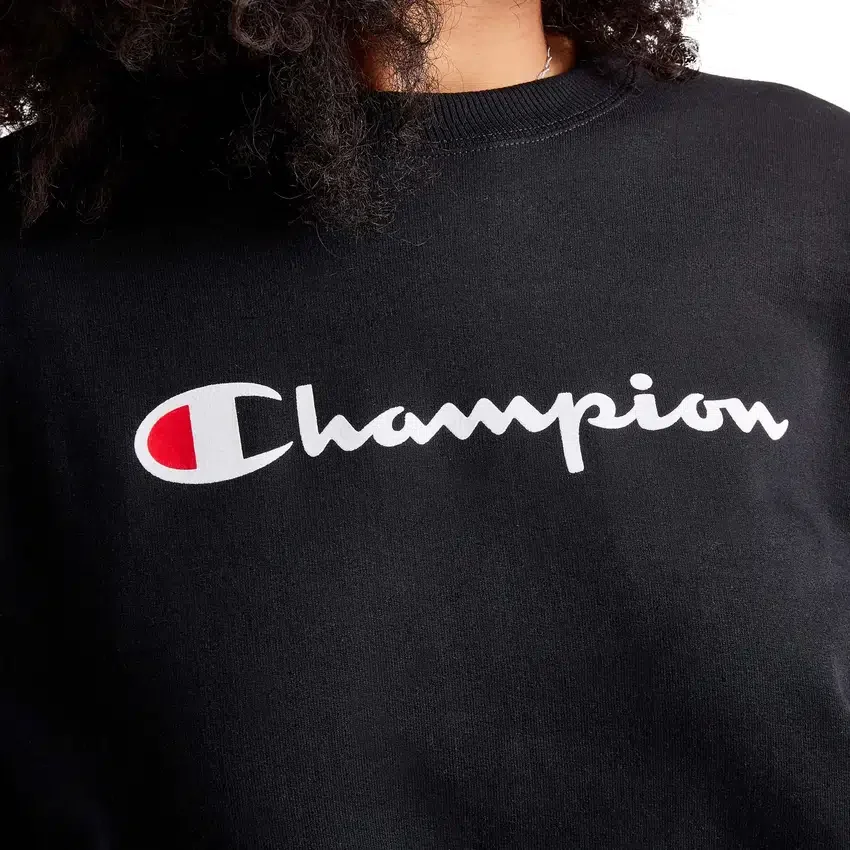 Powerblend-Sweatshirt mit Rundhalsausschnitt, Script Logo