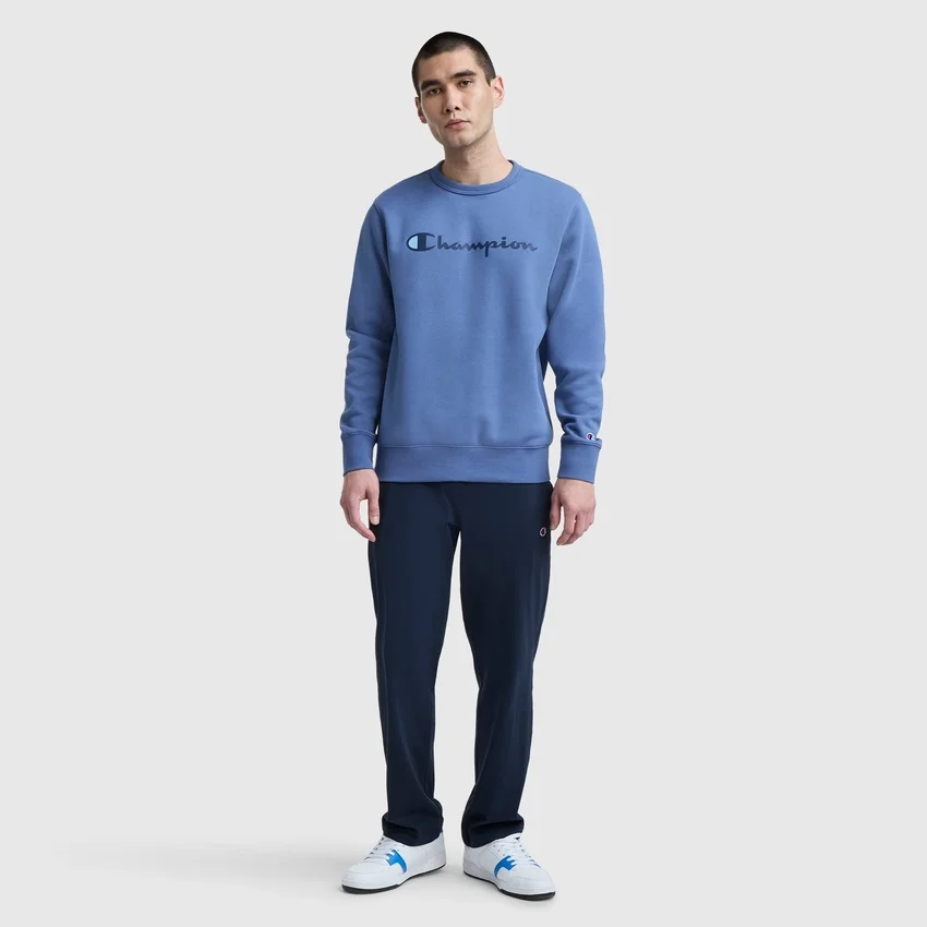 Powerblend-Sweatshirt mit Rundhalsausschnitt, Script Logo