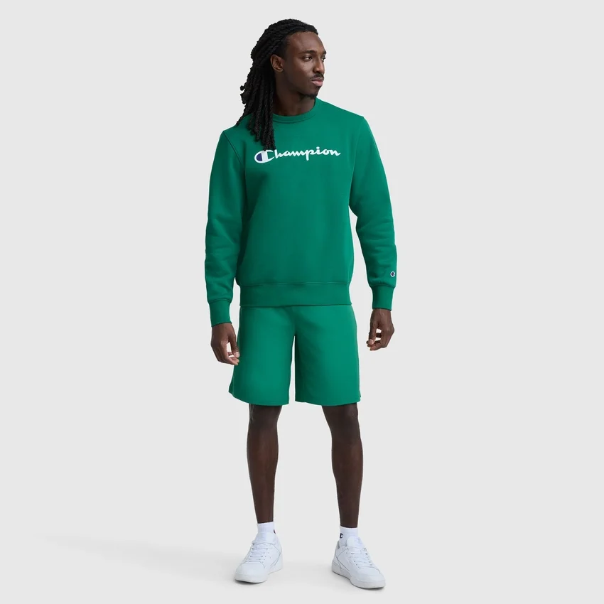 Powerblend-Sweatshirt mit Rundhalsausschnitt, Script Logo