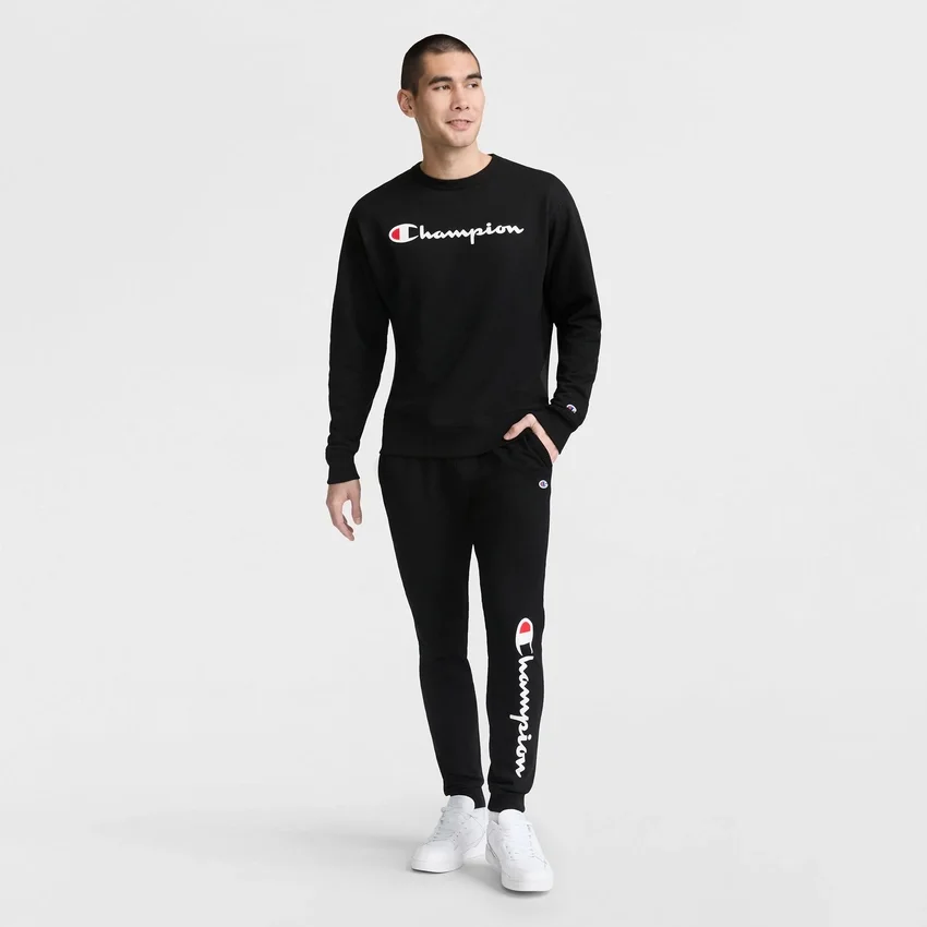 Powerblend-Sweatshirt mit Rundhalsausschnitt, Script Logo