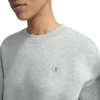 Powerblend-Sweatshirt mit Rundhalsausschnitt und kleinem «C»