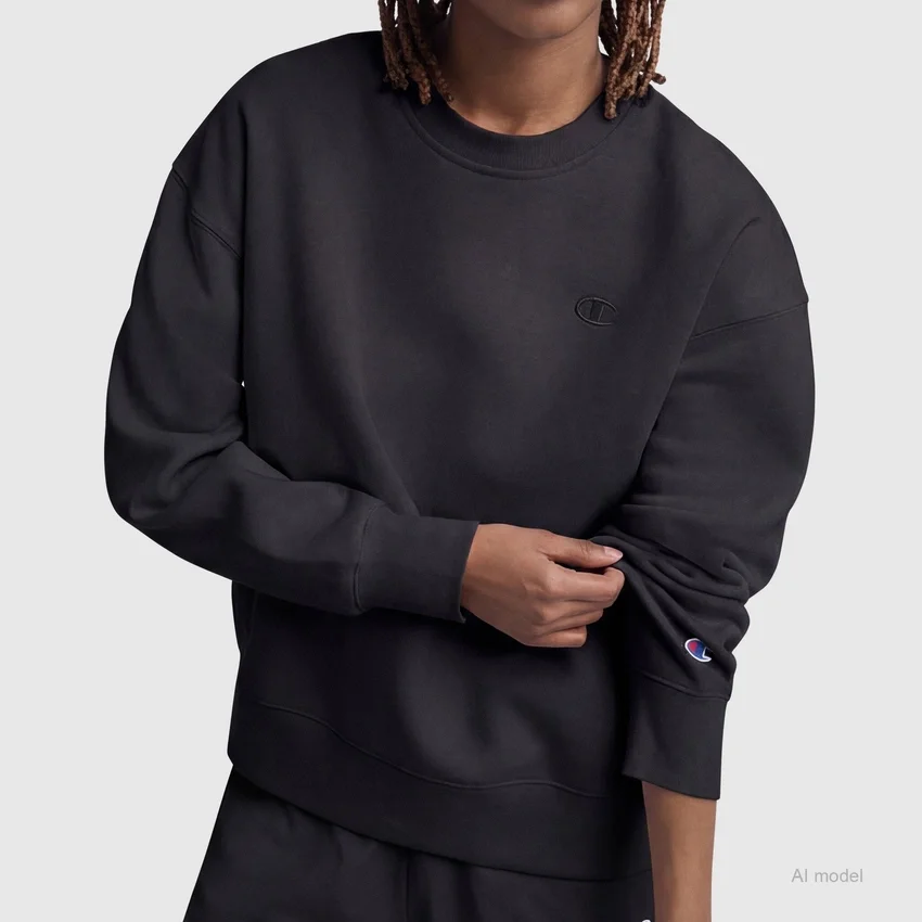 Powerblend-Sweatshirt mit Rundhalsausschnitt und kleinem «C»