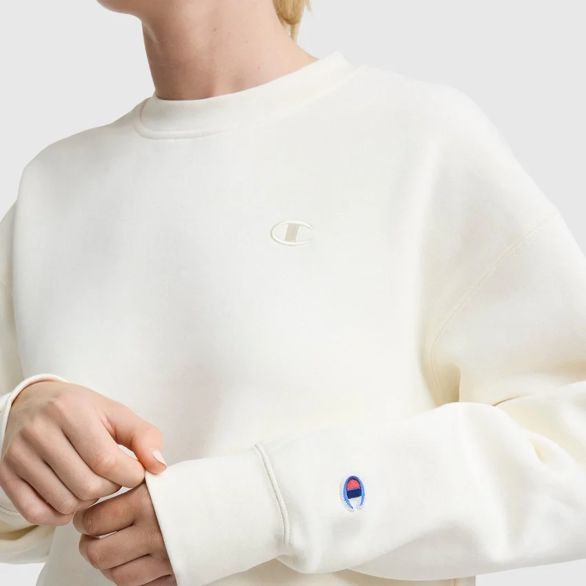 Powerblend-Sweatshirt mit Rundhalsausschnitt und kleinem «C»