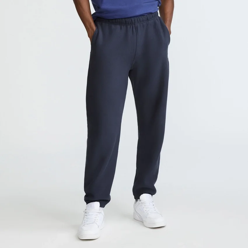 Reverse Weave Jogginghose mit kleinem Logo und gerafftem Bund