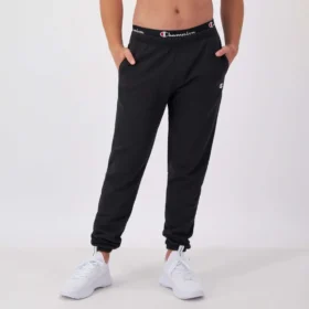 Reverse Weave Jogginghose mit kleinem Logo und gerafftem Bund