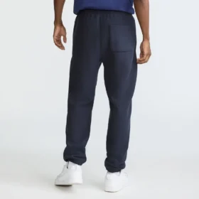 Reverse Weave Jogginghose mit kleinem Logo und gerafftem Bund