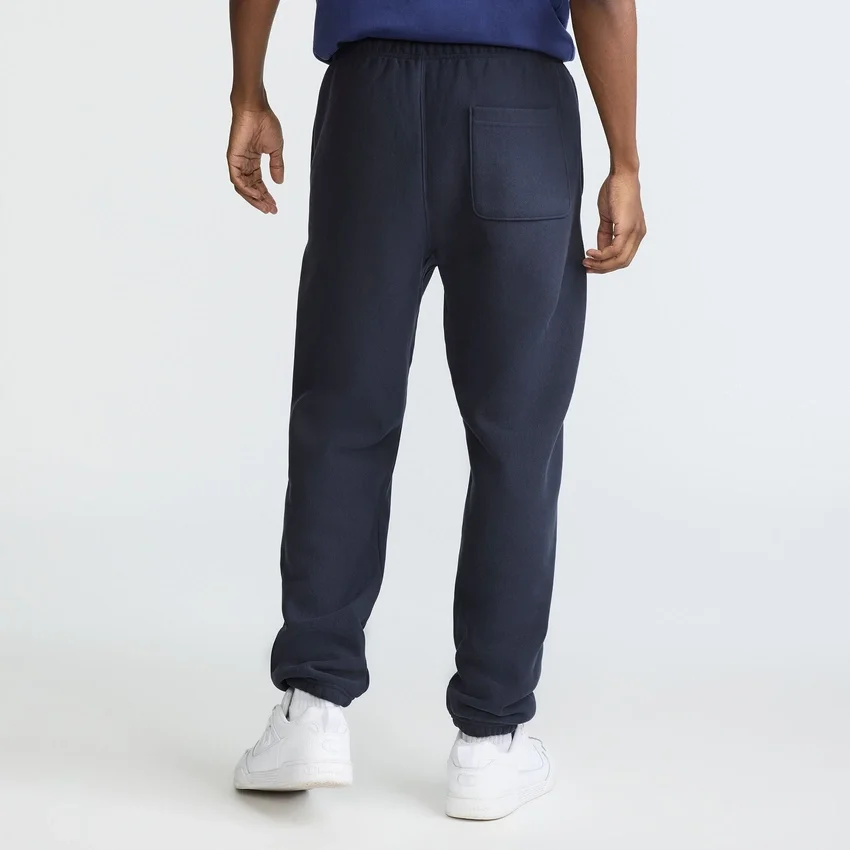 Reverse Weave Jogginghose mit kleinem Logo und gerafftem Bund