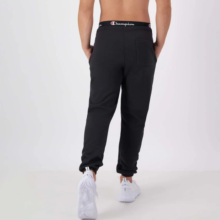 Reverse Weave Jogginghose mit kleinem Logo und gerafftem Bund