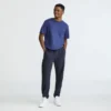 Reverse Weave Jogginghose mit kleinem Logo und gerafftem Bund
