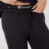 Reverse Weave Jogginghose mit kleinem Logo und gerafftem Bund