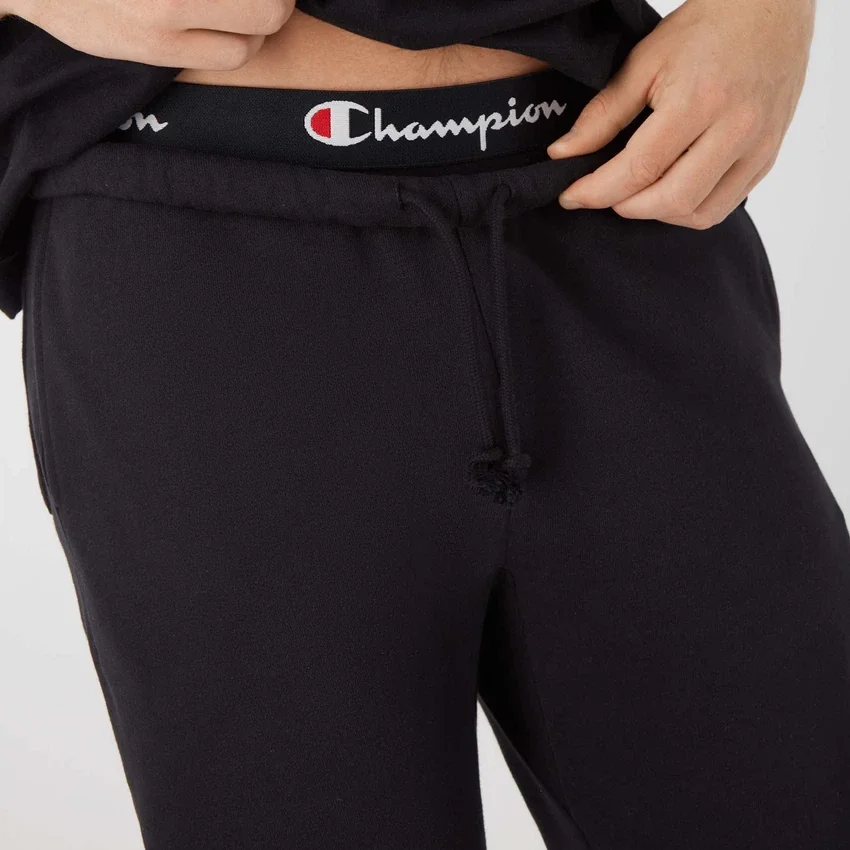 Reverse Weave Jogginghose mit kleinem Logo und gerafftem Bund