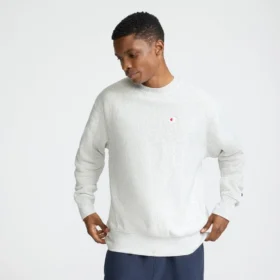 Reverse Weave Rundhals-Sweatshirt, C Logo