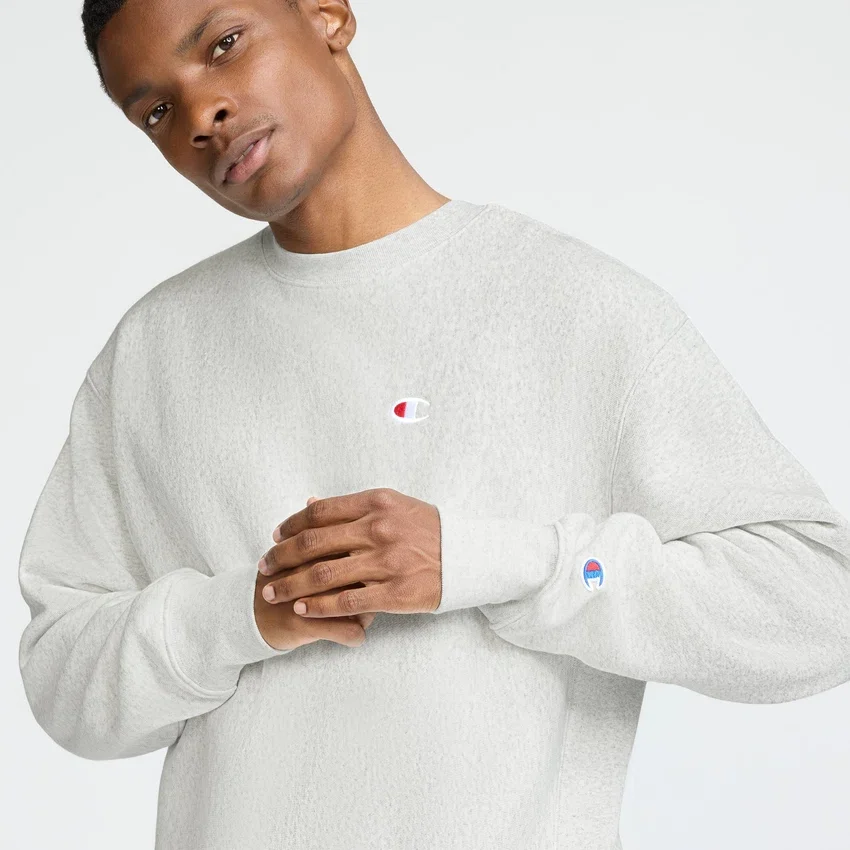 Reverse Weave Rundhals-Sweatshirt, C Logo