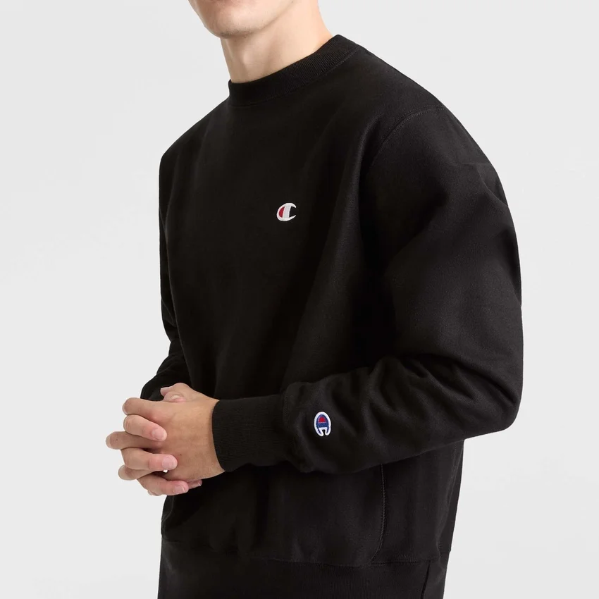 Reverse Weave Rundhals-Sweatshirt, C Logo