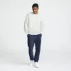Reverse Weave Rundhals-Sweatshirt, C Logo