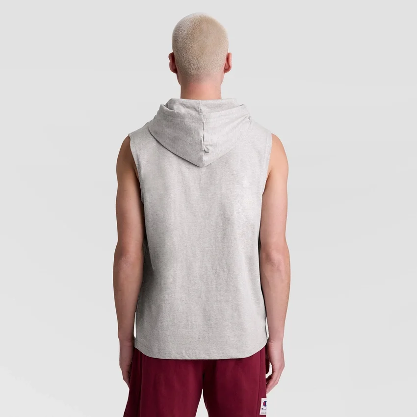 Ärmelloser Hoodie, gesticktes C Logo
