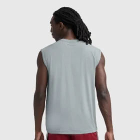 Sport-Muscle-T-Shirt mit Rundhalsausschnitt, Script Logo