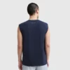 Sport-Muscle-T-Shirt mit Rundhalsausschnitt, Script Logo