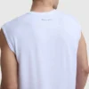 Sport-Muscle-T-Shirt mit Rundhalsausschnitt, Script Logo
