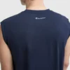 Sport-Muscle-T-Shirt mit Rundhalsausschnitt, Script Logo